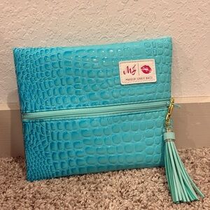 Makeup Junkie Bags Aqua Cosmetic Clutch